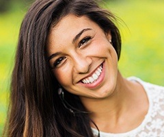 Woman with beautiful smile