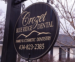 Crozet Blue Ridge Dental sign