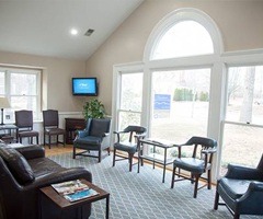 Cozy dental waiting room