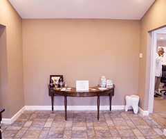 Hallway to treatment rooms