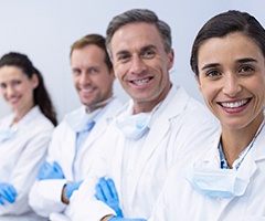 A team of dental professionals