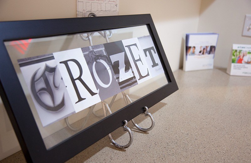 Crozet sign in office
