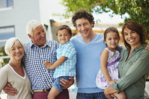 smiling family